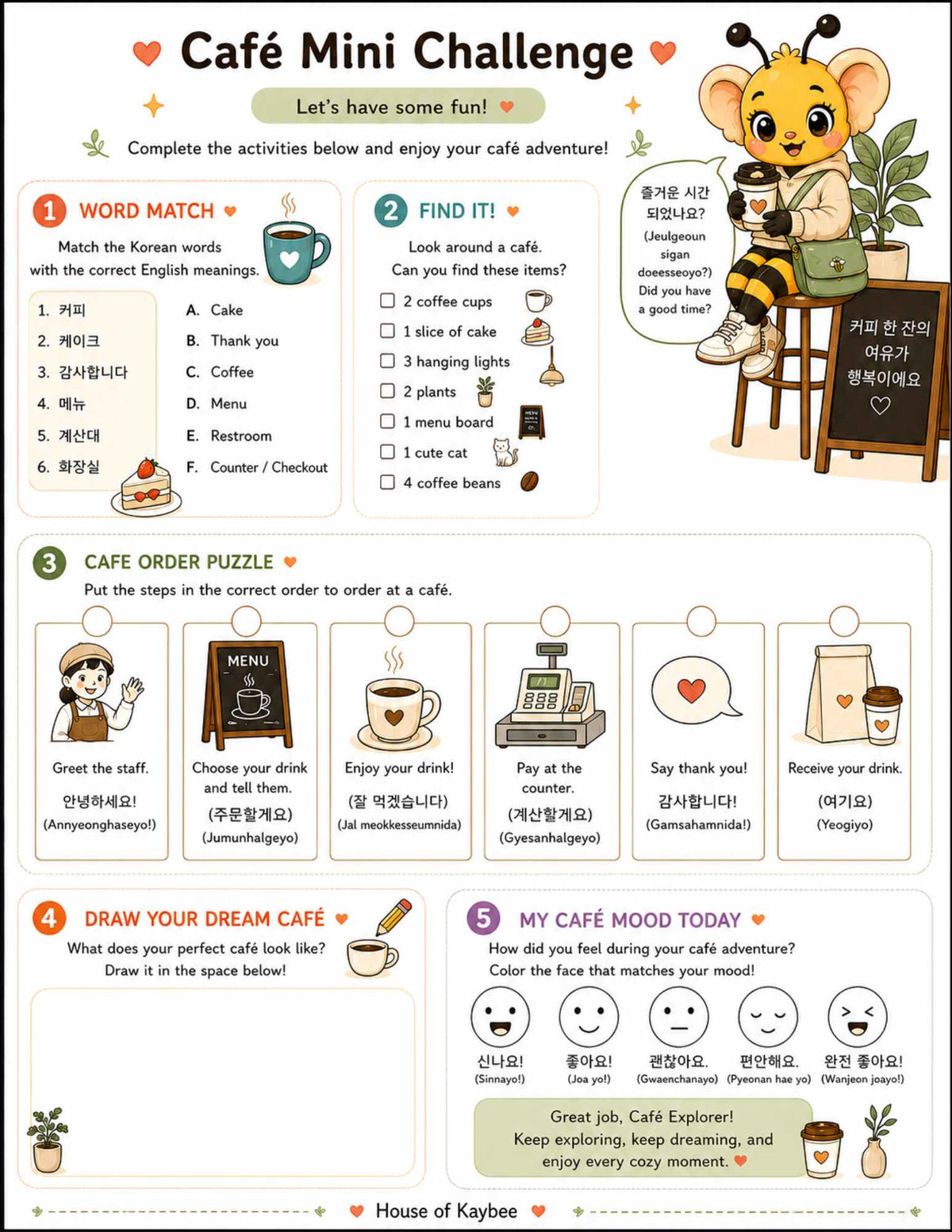Seoul Café Moments - Coloring Book