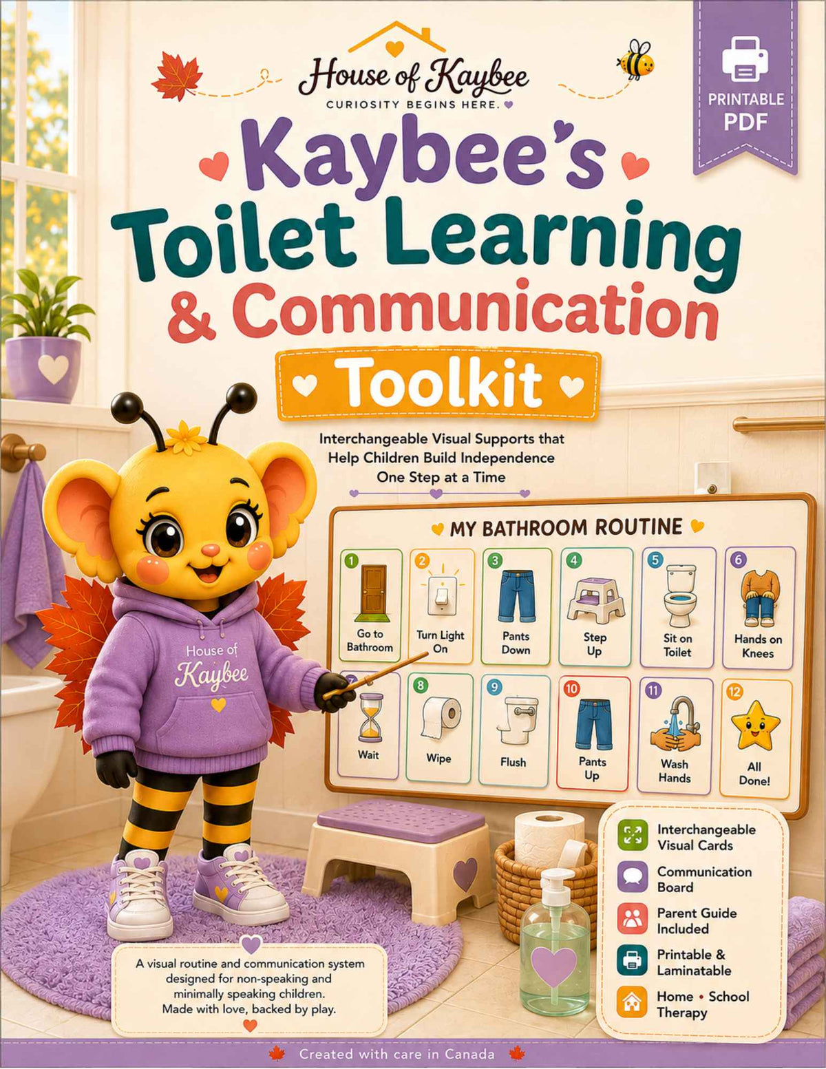 Kaybee's Toilet Learning & Communication Toolkit | Printable PDF for Visual Routines