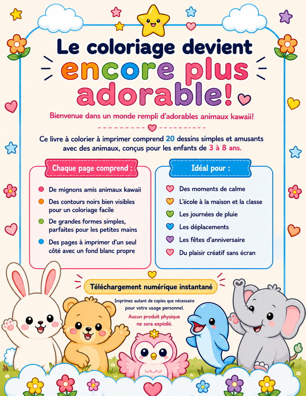 Mes Adorables Animaux Kawaii