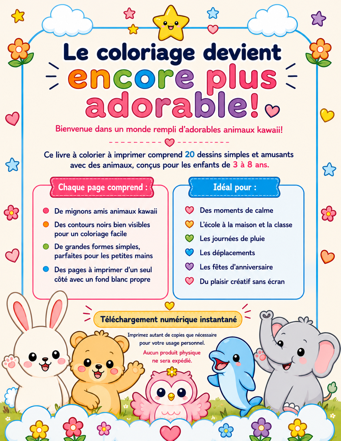 Mes Adorables Animaux Kawaii