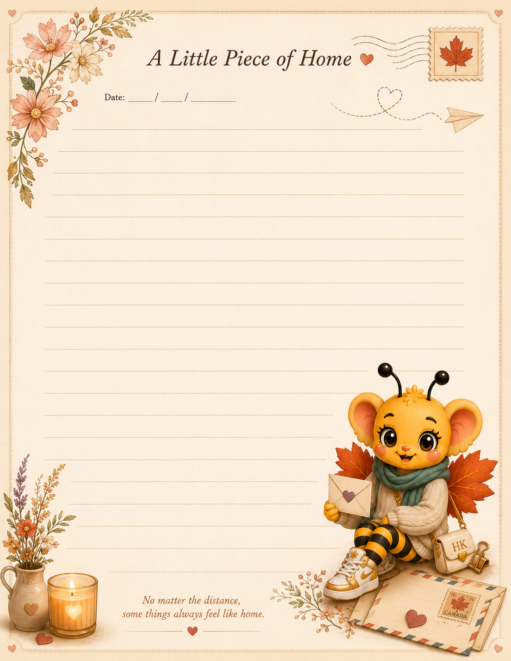 Letters That Feel Like Home - Across the Miles Complete Kit