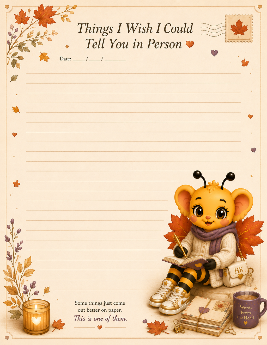 Letters That Feel Like Home - Across the Miles Complete Kit
