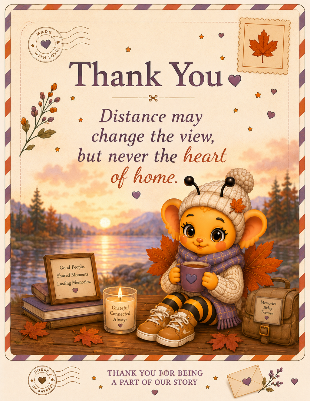 Letters That Feel Like Home - Across the Miles Complete Kit