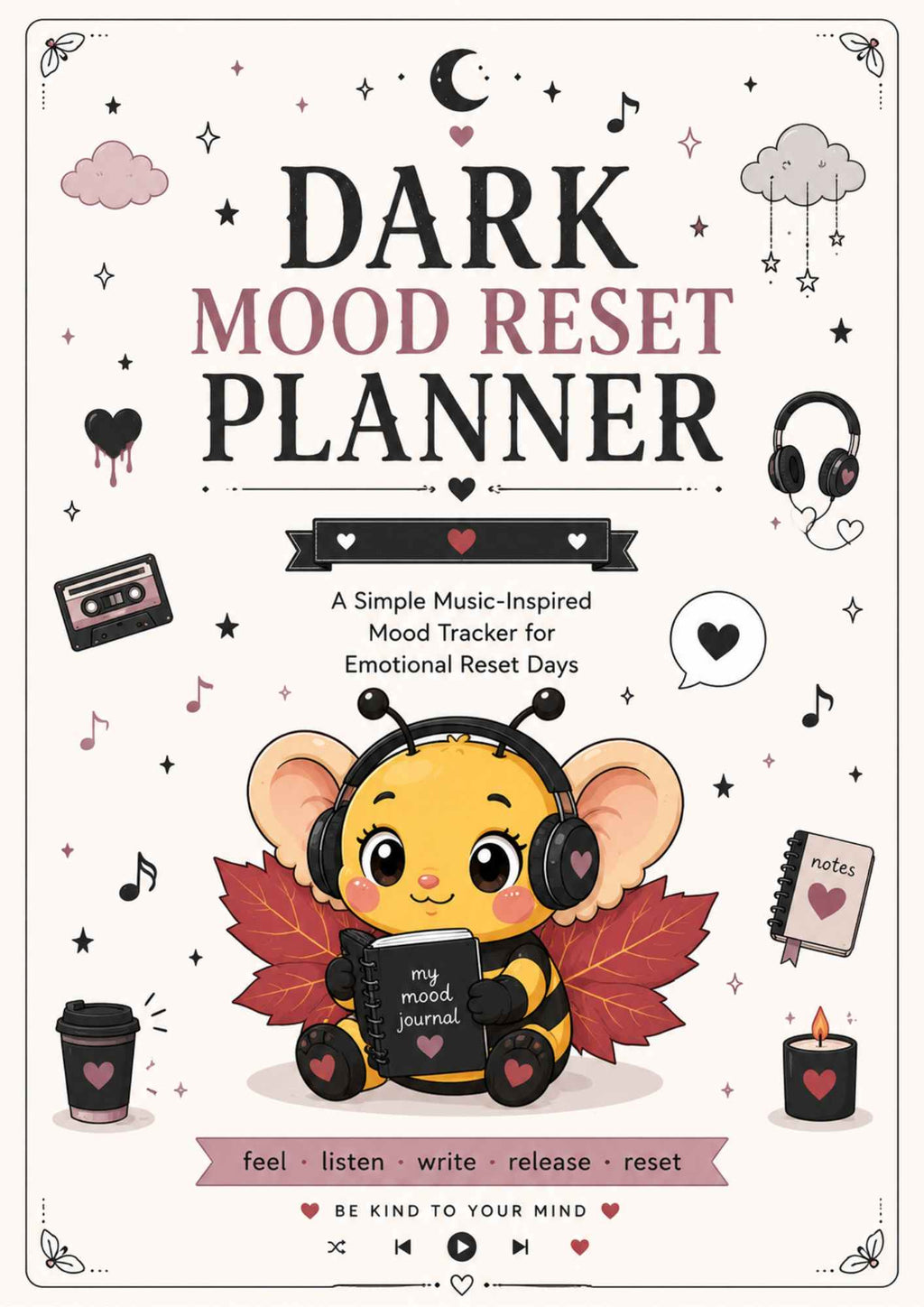Dark Mood Reset Planner