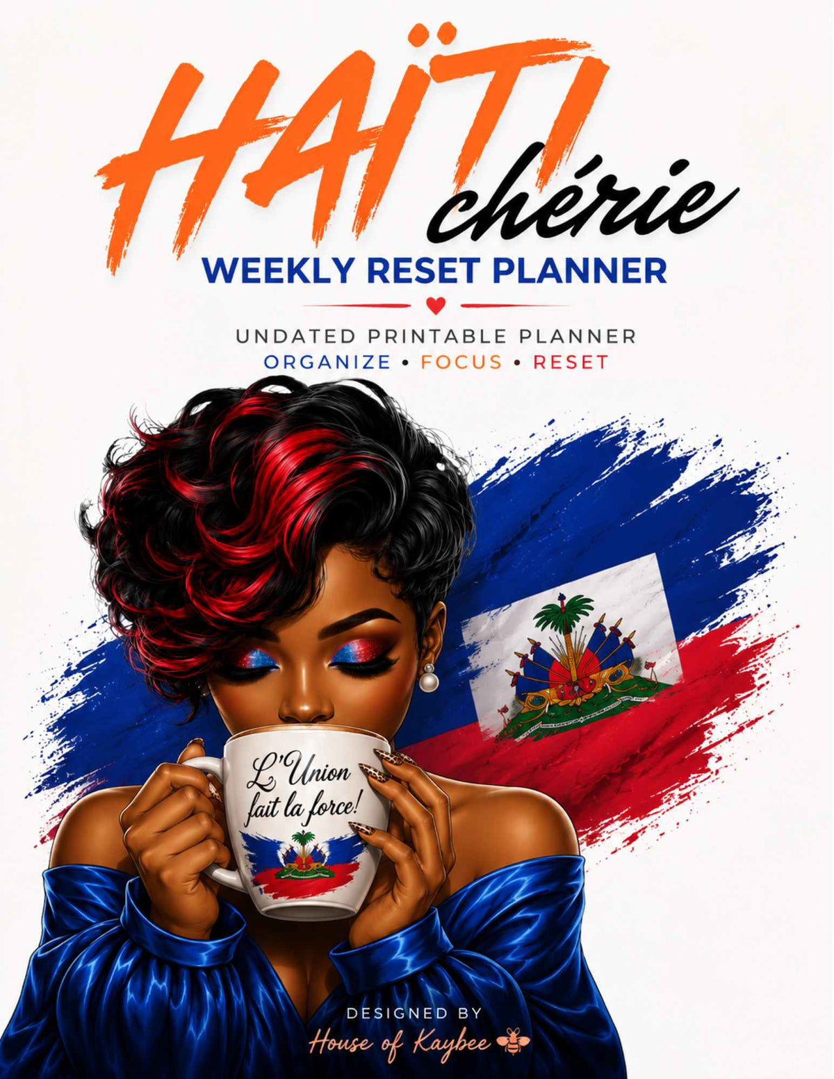 Haiti Chérie Weekly Reset Planner | Undated Printable PDF
