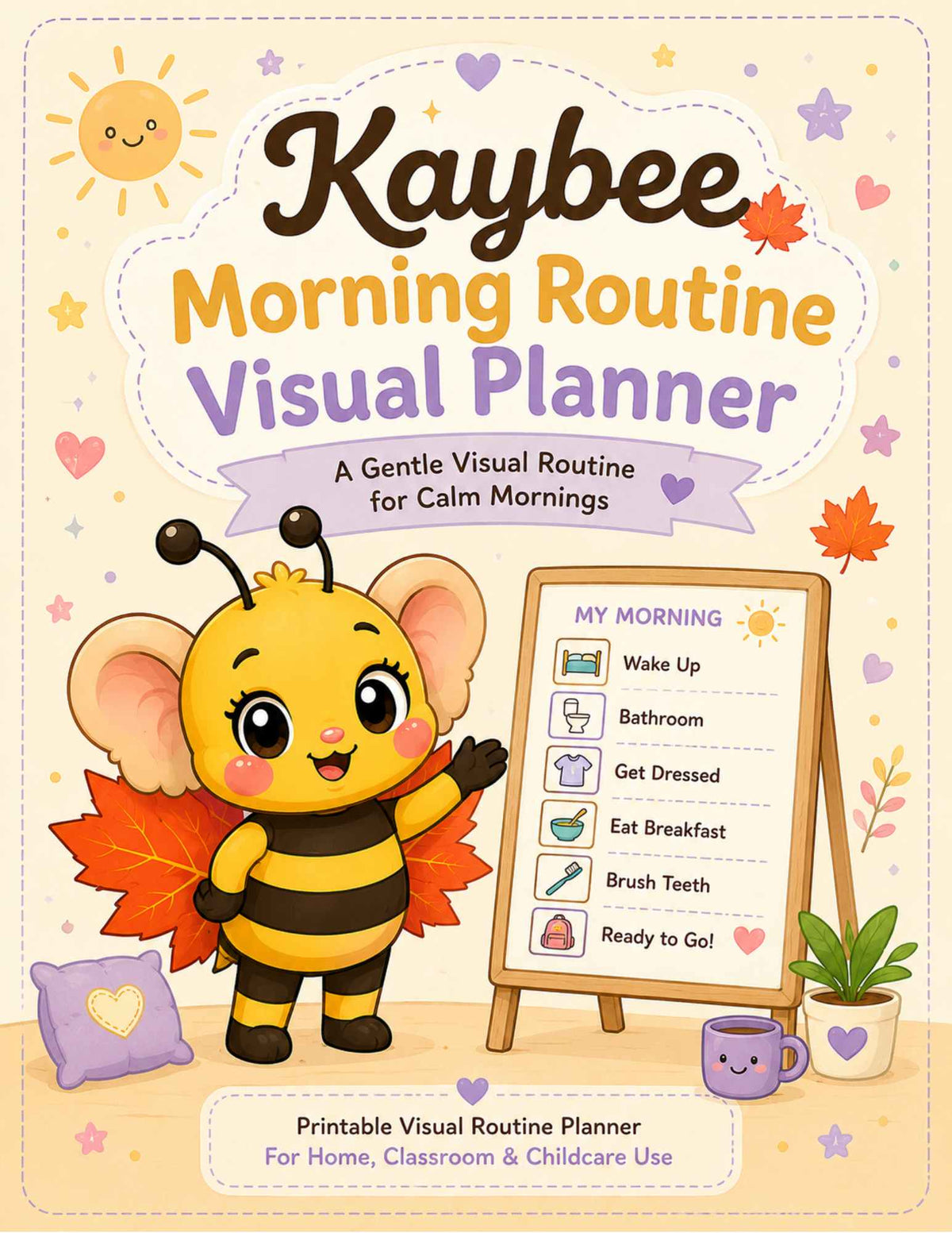 Kaybee Morning Routine Visual Planner | Printable Kids Routine Chart