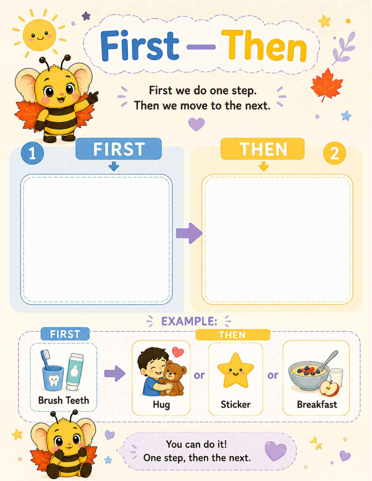Kaybee Morning Routine Visual Planner | Printable Kids Routine Chart