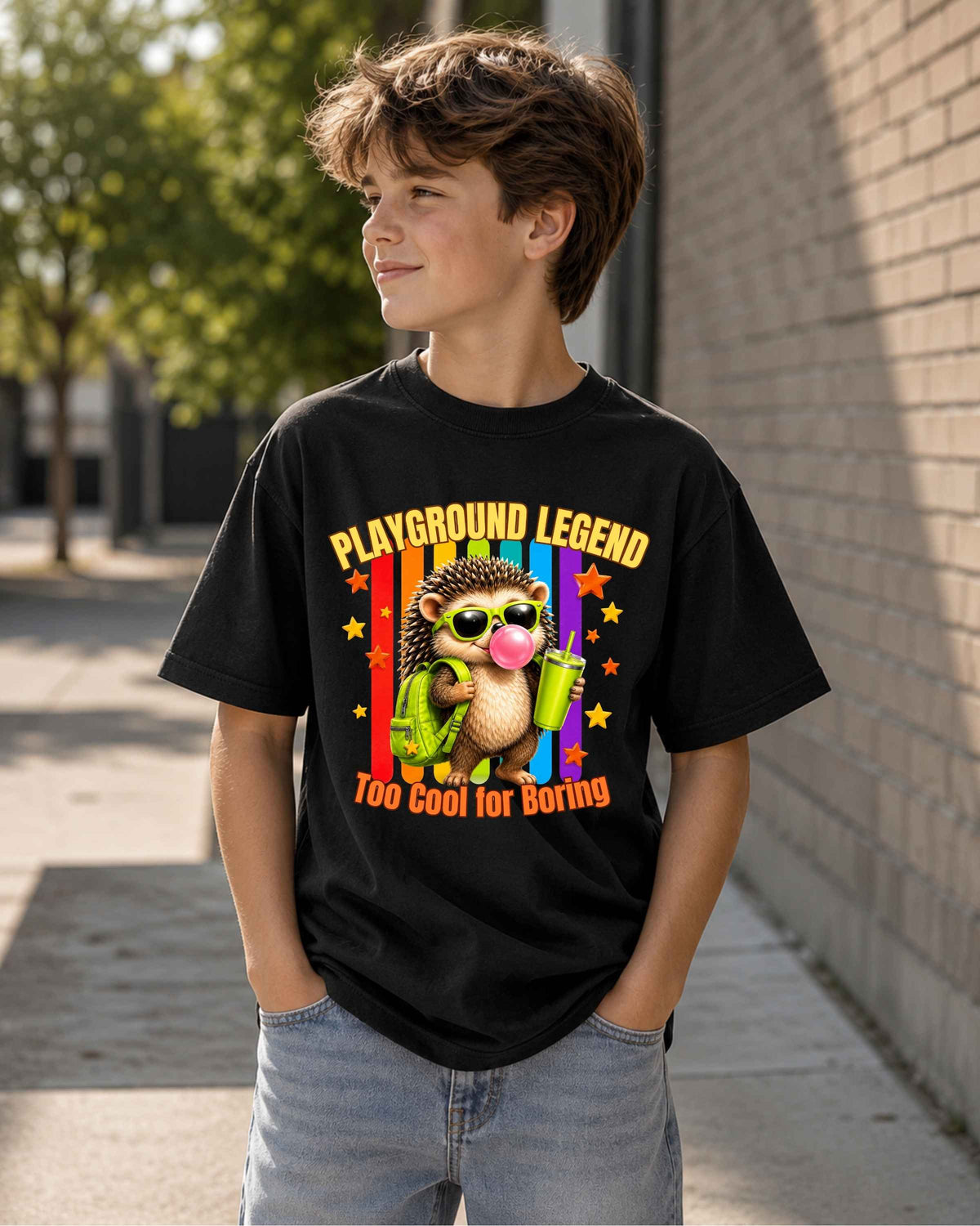 Too Cool for Boring Graphic T-Shirt