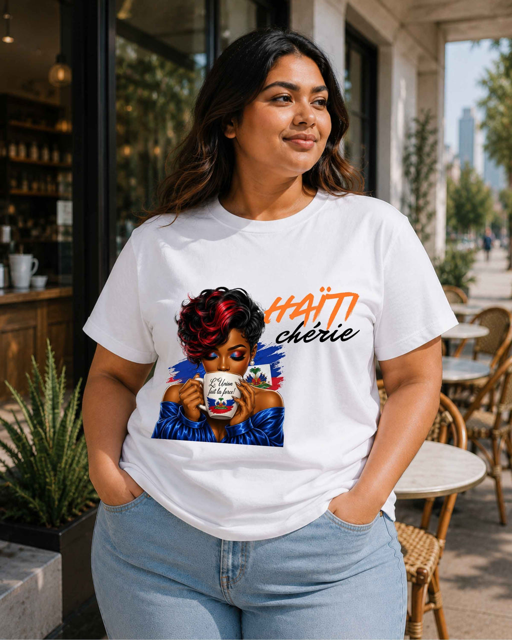 Haïti Chérie Women's Relaxed Jersey T-Shirt
