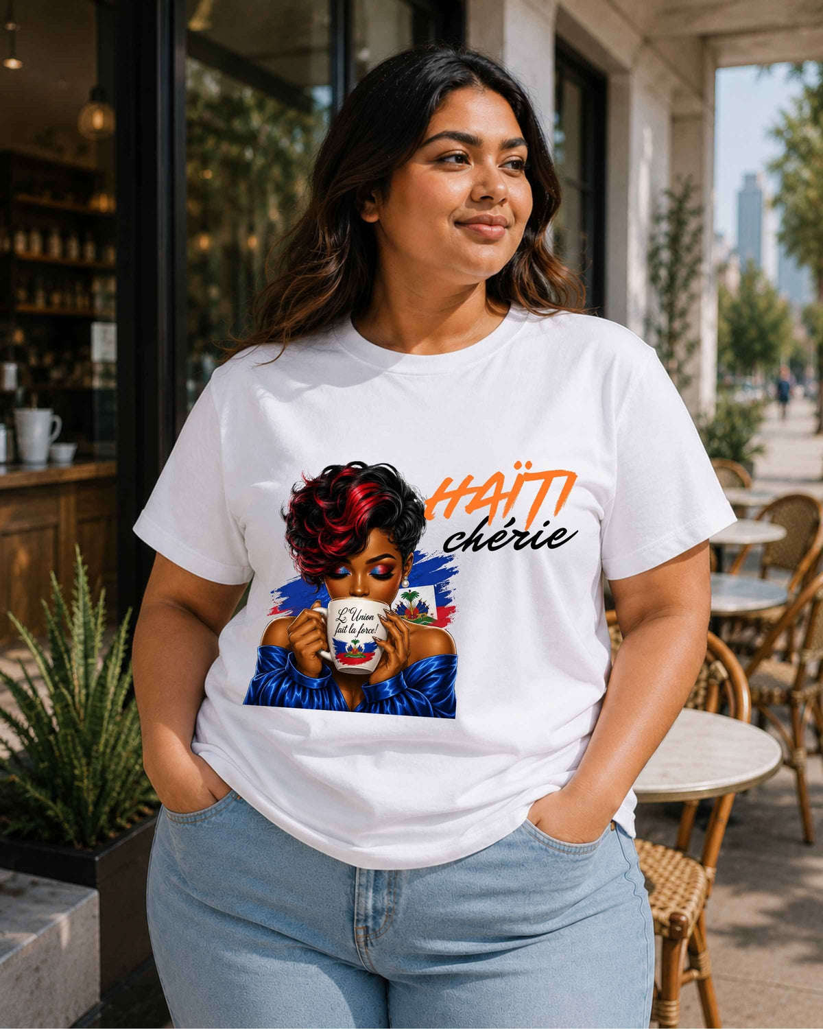 Haïti Chérie Women's Relaxed Jersey T-Shirt