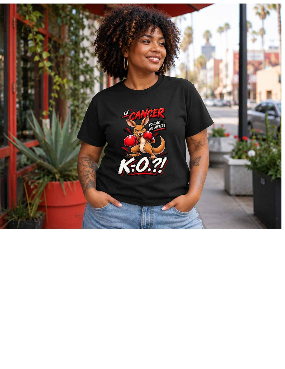 Le Cancer Voulait Me Mettre K.O. T-Shirt
