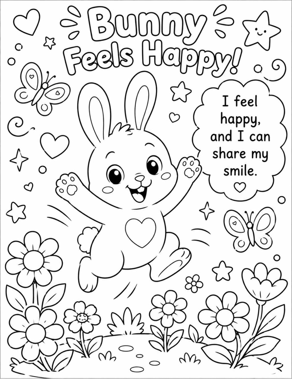 My Calm Animal Friends - Printable Coloring Book