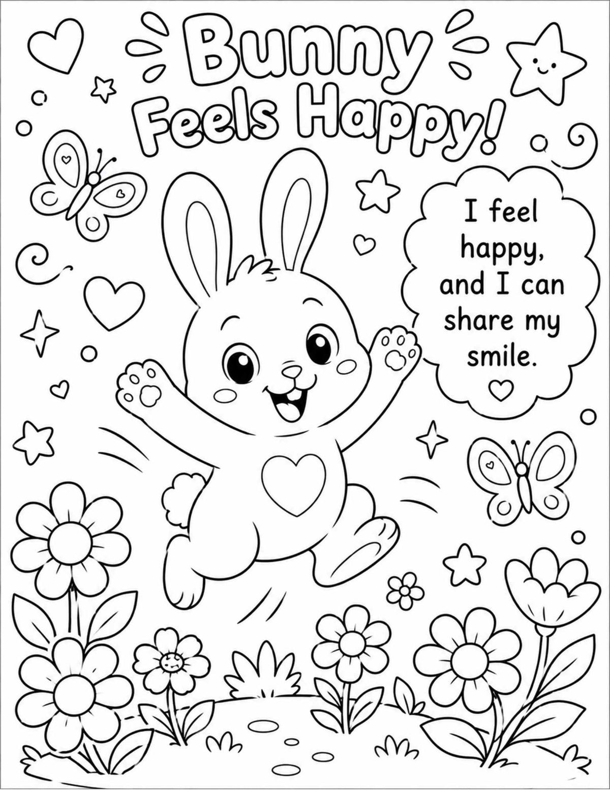 My Calm Animal Friends - Printable Coloring Book