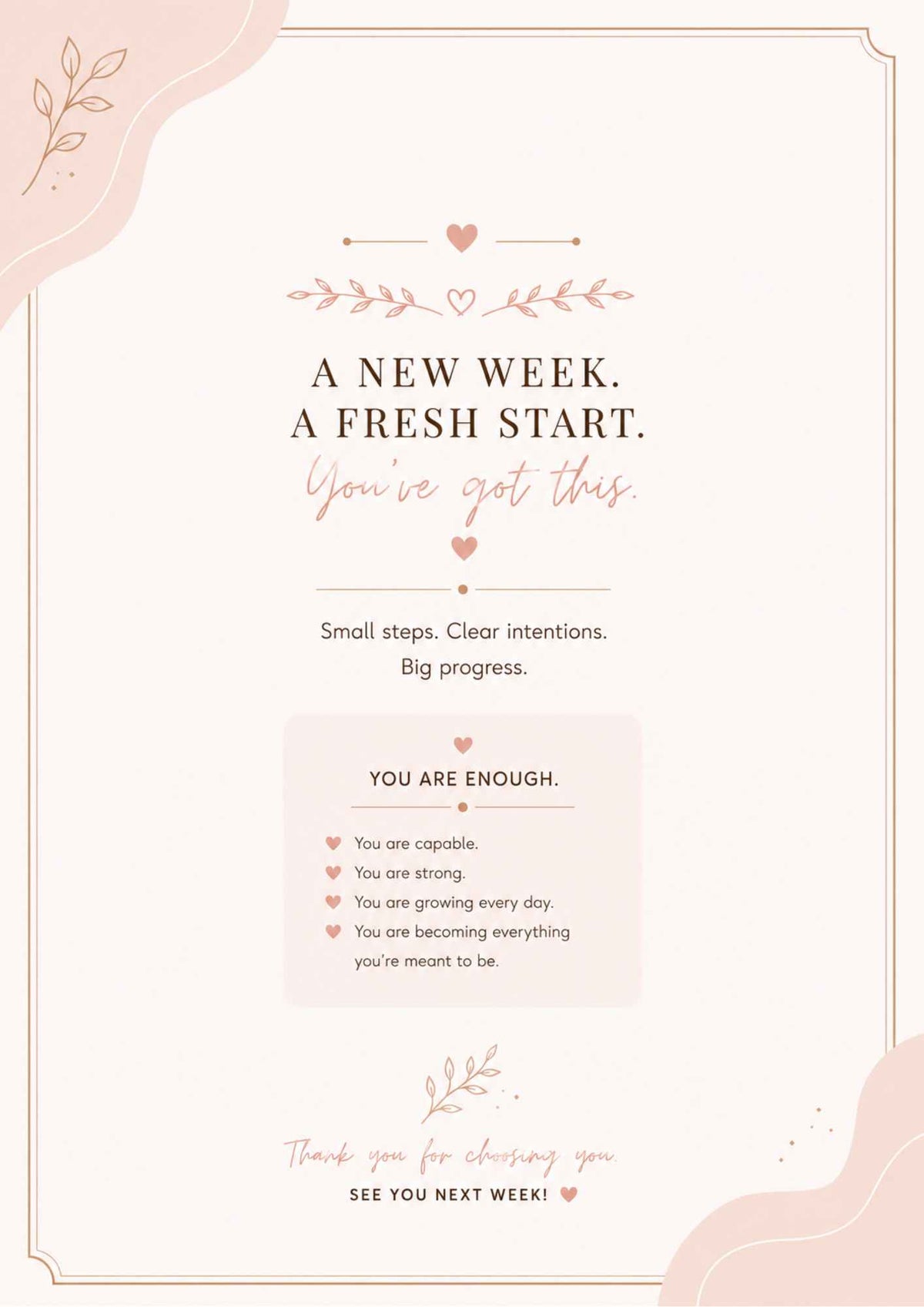 Weekly Reset Planner - Printable