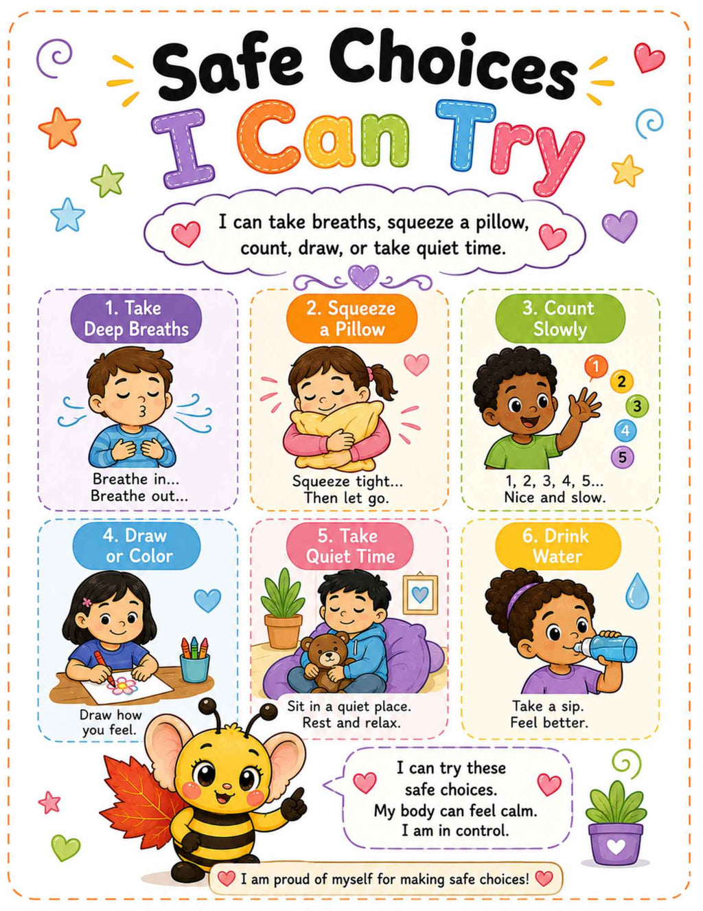 When I Feel Angry – Calm Down Mini Book for Kids