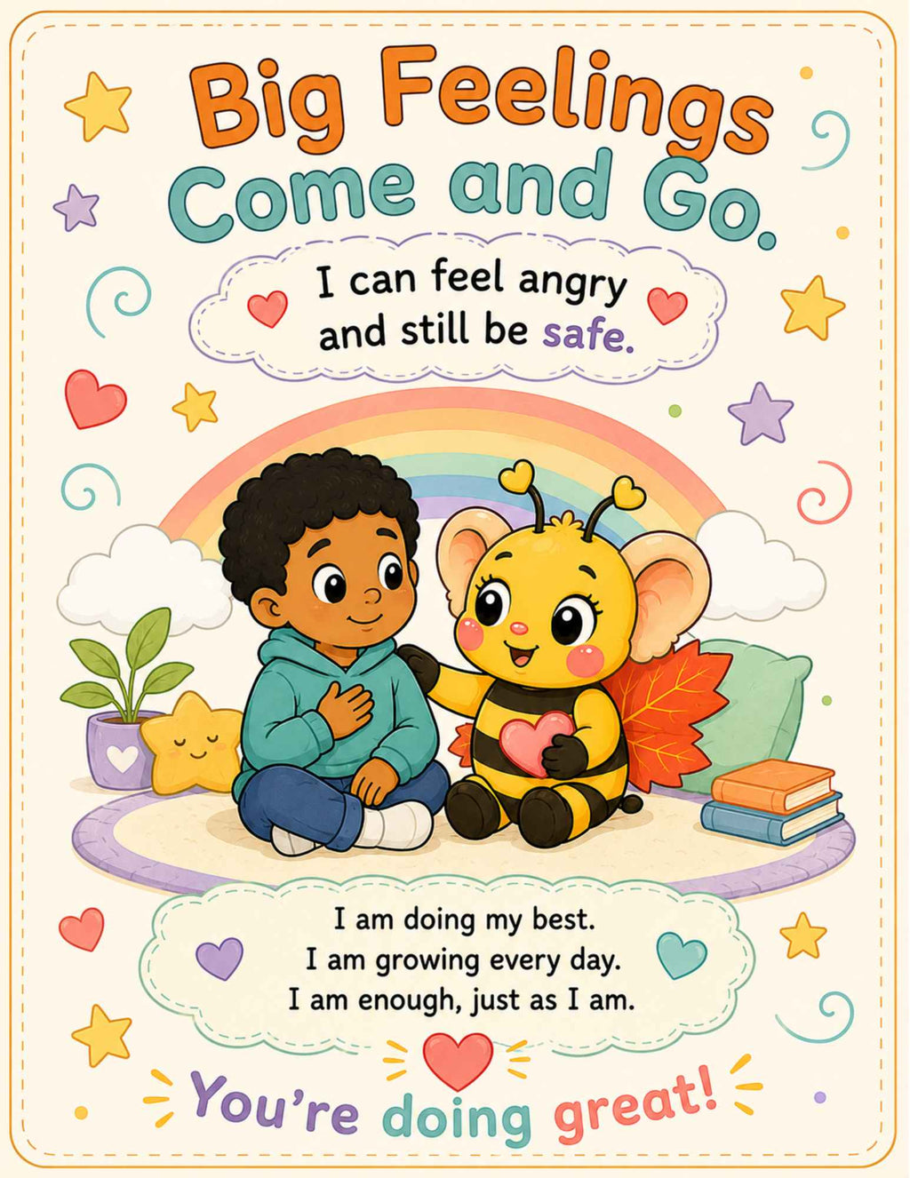 When I Feel Angry – Calm Down Mini Book for Kids